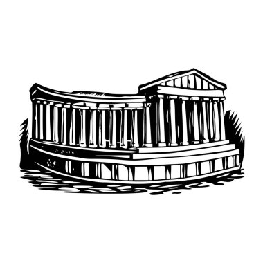 Yunan amfitiyatrosunun klasik bir çizimi