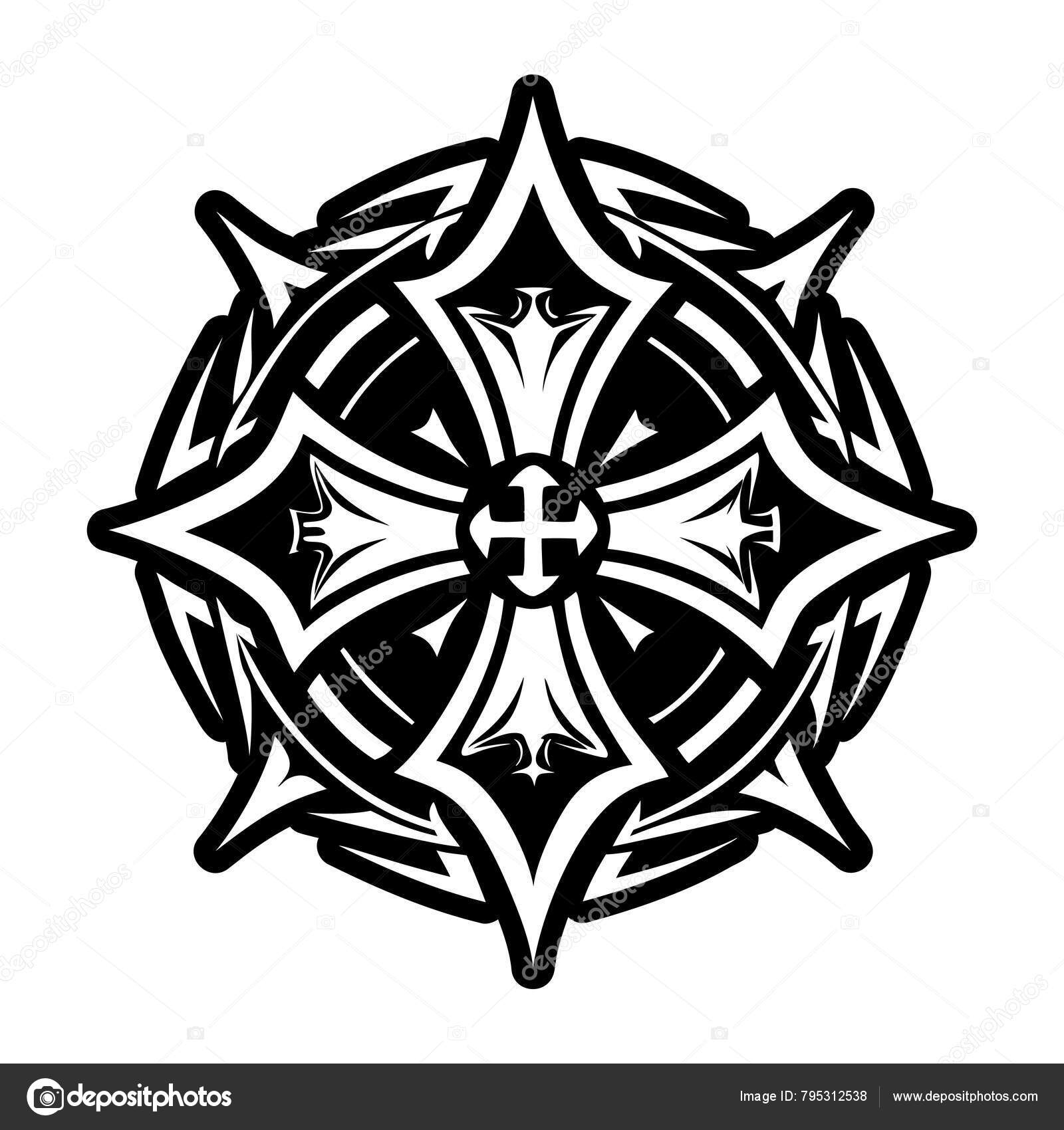 Tatouages croix celtique dos images vectorielles, Tatouages croix celtique  dos vecteurs libres de droits | DepositPhotos, image size:1600x1700