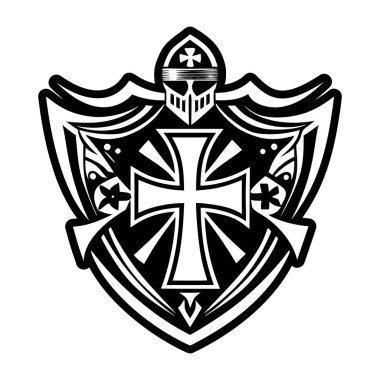 izole edilmiş Hıristiyan haç simgesi