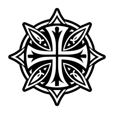 Şövalye Lorraine sembolünün doldurulmuş bir simgesi