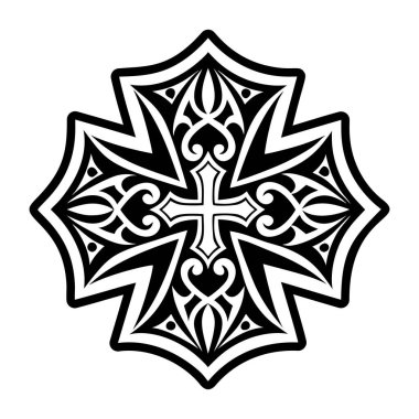 Haçlı sembolünün katı bir biçim simgesi