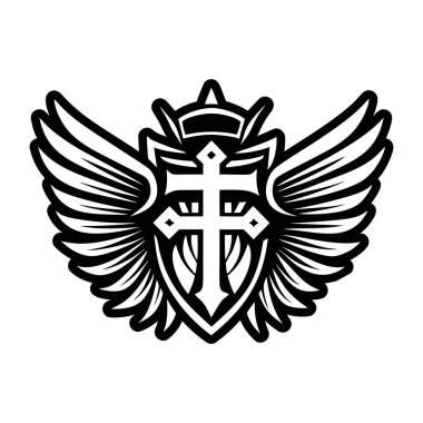 Melek kanatları sembolünün katı bir simgesi