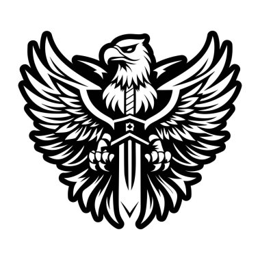 Kartal kılıç sembolünün doldurulmuş bir simgesi