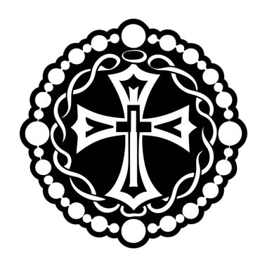 Çapraz tespih sembolünün sembolü.