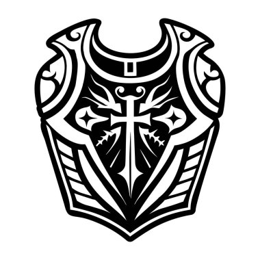 Katı biçimde göğüs zırhı simgesi simgesi