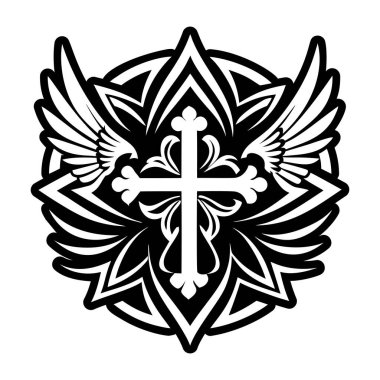 Melek haçı sembolünün katı bir simgesi