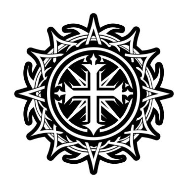 Dikenli simgenin dolu bir biçimi simgesi