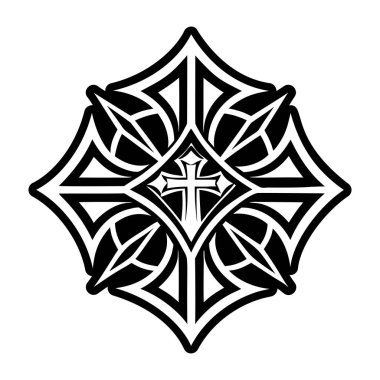 Katedral çapraz sembolünün katı biçim simgesi