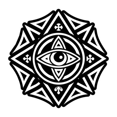 Illuminati sembolü simgesi biçiminde