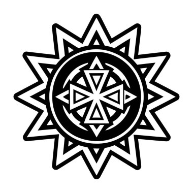 Kudüs haç sembolünün doldurulmuş bir simgesi