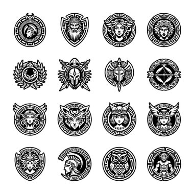 Değişik hayvan ve hayvan türlerine sahip amblemler..