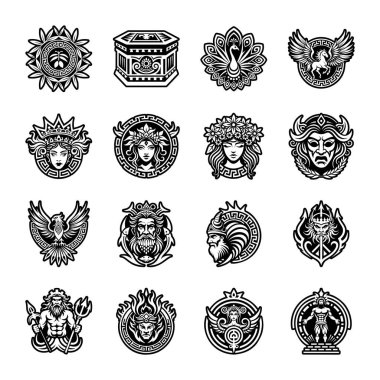 vektör illüstrasyon kümesi