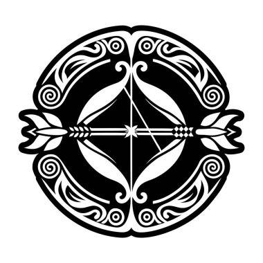 kabile dövmesi tasarımı. kabile vektör illüstrasyonu.