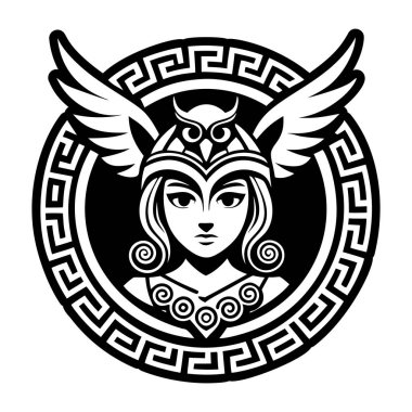 Athena tanrı sembolü simgesi katı biçimde