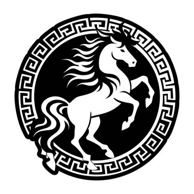 Aygır sembolü simgesi katı biçimde