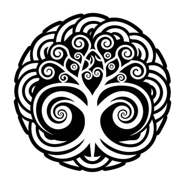 Girdap ağacı simgesinin doldurulmuş bir simgesi