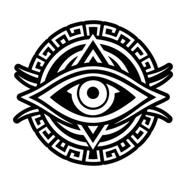 Kiklops göz sembolünün katı bir simgesi