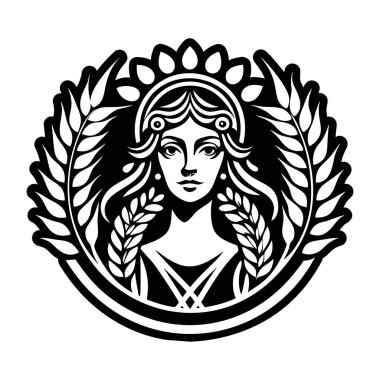 Buğday tanrıçasının katı bir simgesi.