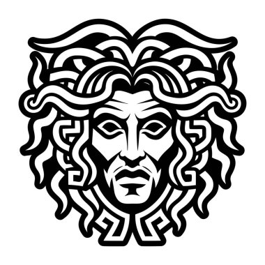 Dionysos maskesinin katı bir simgesi