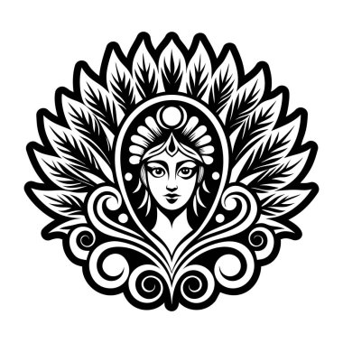 Hera tanrıçası simgesi katı bir şekilde simgelenmiştir.