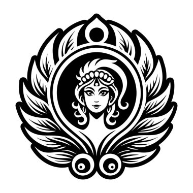 Tavus kuşu tanrıçası sembolünün bir simgesi.