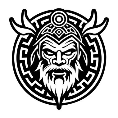 Yunan mitoloji simgesi simgesi katı stil