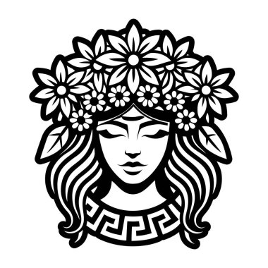 Persephone sembolünün kabartma biçimi simgesi