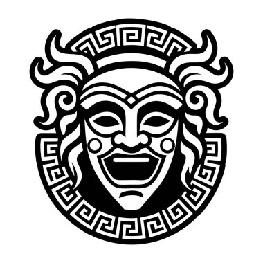 Tiyatro maskesi sembolünün bir simgesi.