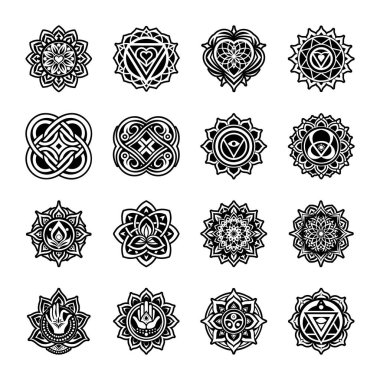 vektör süsleme mandala koleksiyonu