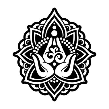 Vektör mandala tasarımı. boyama kitabı sayfası.