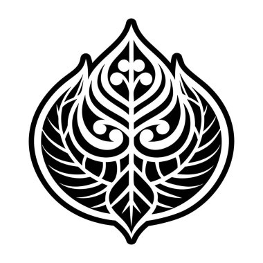 Bodhi yaprağı sembolünün sembolü.
