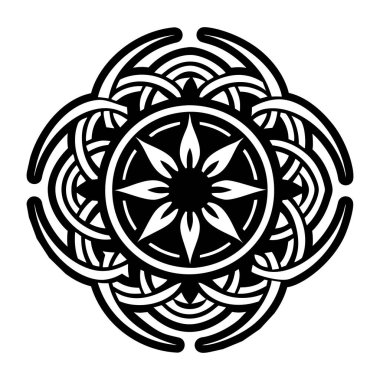 Kutsal halka sembolünün doldurulmuş bir biçim simgesi