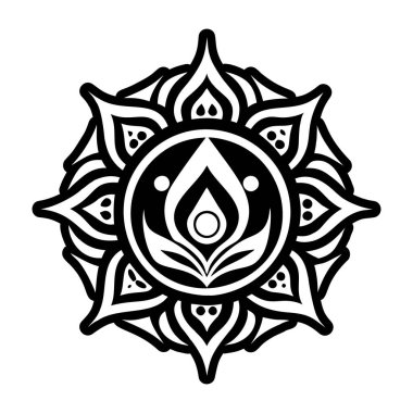 İç barış sembolünün doldurulmuş bir simgesi