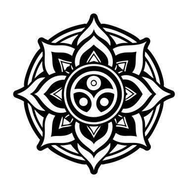 Kundalini sembolünün doldurulmuş bir simgesi