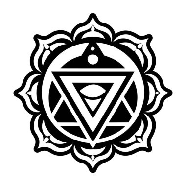 Kundalini 'nin yükselen sembolünün katı bir simgesi