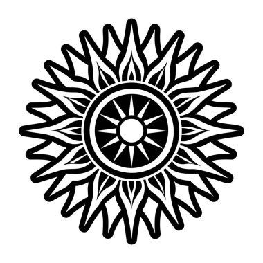 Işıldayan ışık sembolünün katı biçim simgesi