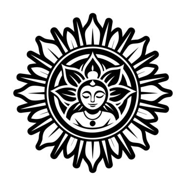 Ruhani ışınlar sembolünün bir simgesi.