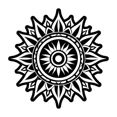Güneş mandala sembolünün bir simgesi.