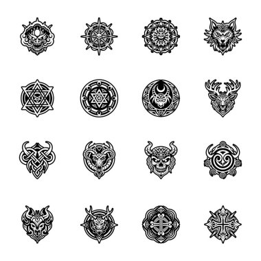 Uçurum simgesinin doldurulmuş bir biçim simgesi