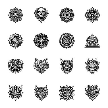 Satanist dövmenin katı bir simgesi