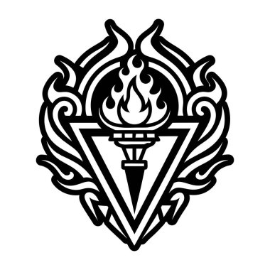 Dövme şeklinde siyah çizgili dövme