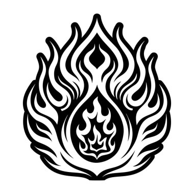 Ateş sembolünün tam biçimli simgesi