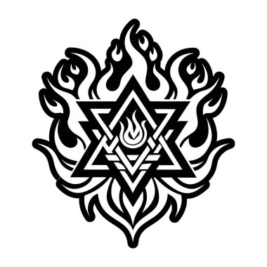 Satanik mührün katı bir simgesi.