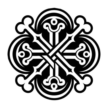 Kemik mührü dövmesinin doldurulmuş bir simgesi