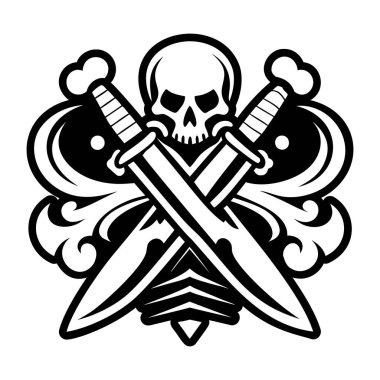 Çaprazlanmış kafatası sembolünün sembolü.