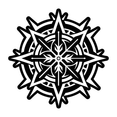 Kaos Yıldızı dövmesinin doldurulmuş bir simgesi