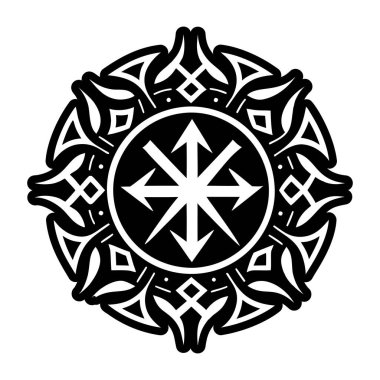 Mühür sembolünün doldurulmuş bir biçim simgesi