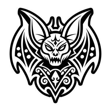 Şeytan yarasa dövmesinin katı bir simgesi.