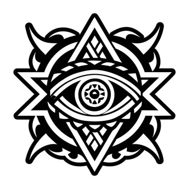 Şeytan Gözü dövmesinin doldurulmuş bir simgesi
