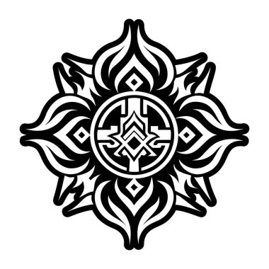 İblis düğümü sembolünün tam biçimli simgesi